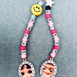 Blythe Custom Pull Rings ‘ Awake Asleep ‘ Themed Charms