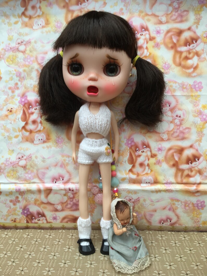 Blythe Vintage Underwear Set Nanna Knits /' Dress Me Up Set /' Free Shipping