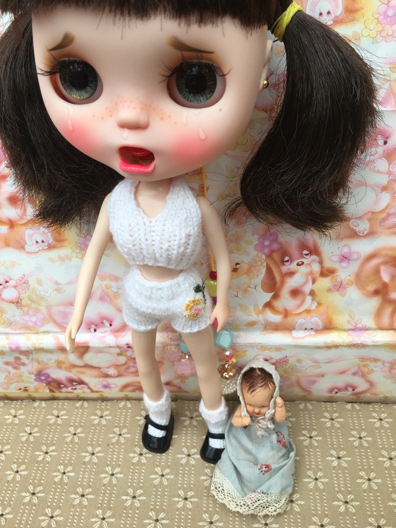 Blythe Vintage Underwear Set Nanna Knits /' Dress Me Up Set /' Free Shipping