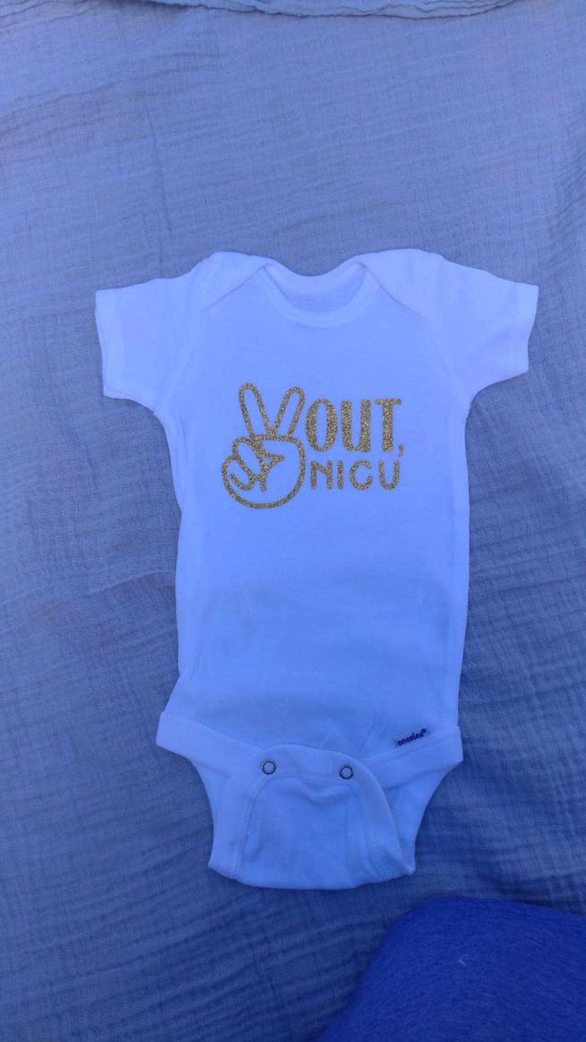 Peace Out NICU Onesie Newborn Onesie Baby Gift Custom Etsy