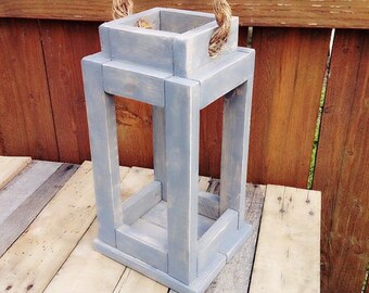 Vintage Tobacco Stick Lanterns Hand Crafted in Our Shop. Great for Indoor/outdoor Use Anytime of the Year