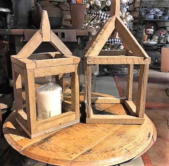 tobacco stick lanterns Vintage tobacco stick lanterns hand crafted in our shop. Great for  indoor/outdoor use anytime of the year