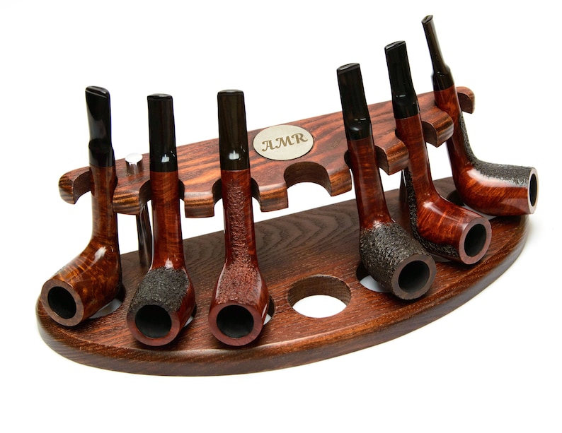7 Pipe Stand Tobacco Pipe Rack Holder for 7 Smoking Pipes Etsy