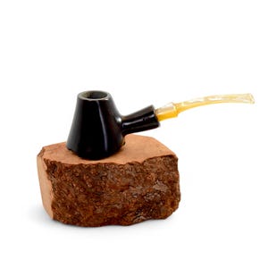 Briar pipe Freehand wooden briar pipe Artisan handmade pipe Unique rare pipe Sherlock Holmes briar pipe