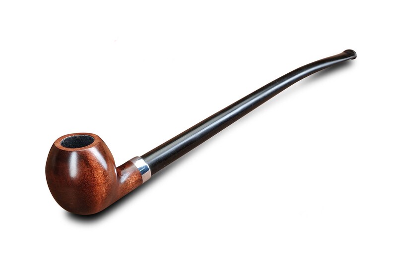 Handmade Tobacco Smoking Pipe Long Stem KAF219 Churchwarden Etsy