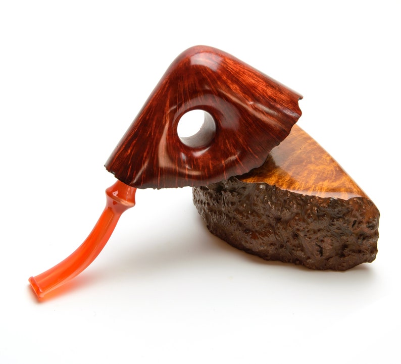 Huge freehand briar pipe Ukrainian handmade smoking pipe Etsy