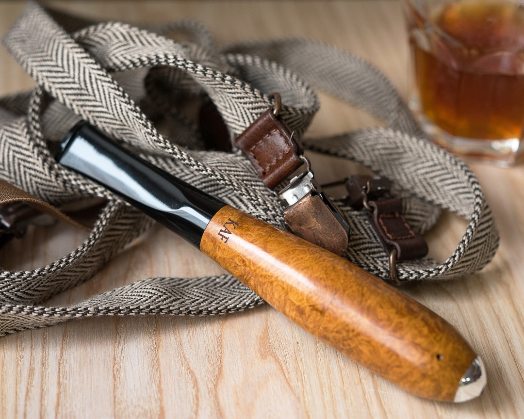 Cigar Briar Pipe Zeppelin Style Smoking Pipe Torpedo Shape Etsy