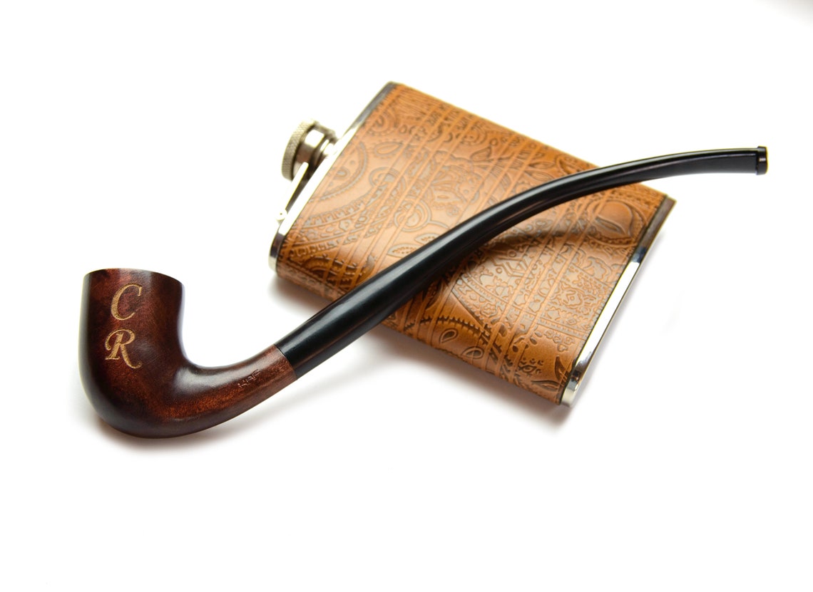 Wooden Tobacco Pipe Long Stem Smoking Pipe Churchwarden Etsy