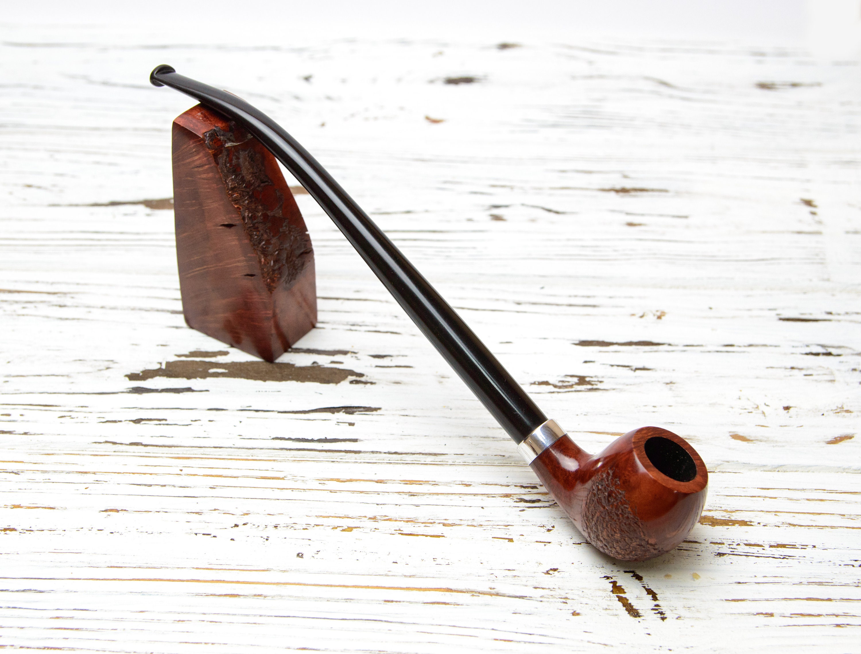 Briar pipe for smoking tobacco Churchwarden long stem Etsy
