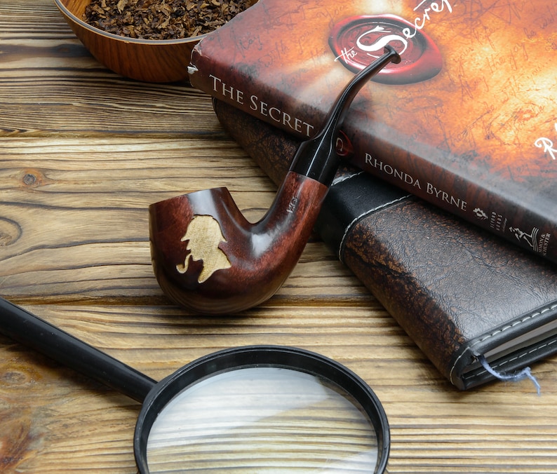 Sherlock Holmes Tobacco Pipe Wooden Pipe for Smoking Etsy