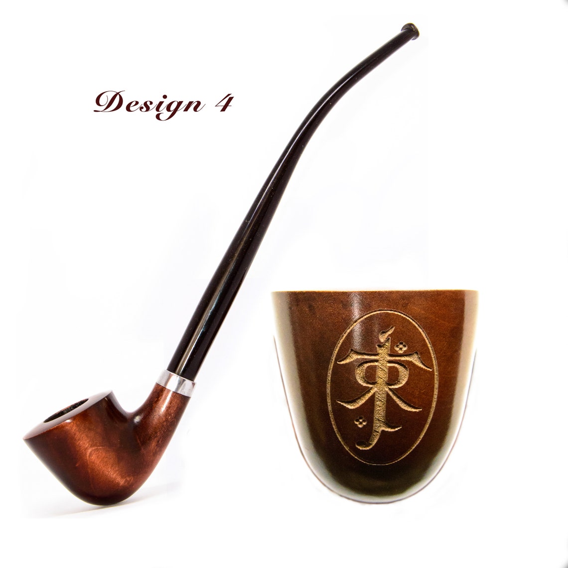 Wooden smoking pipe long stem Churchwarden tobacco pipe from Etsy