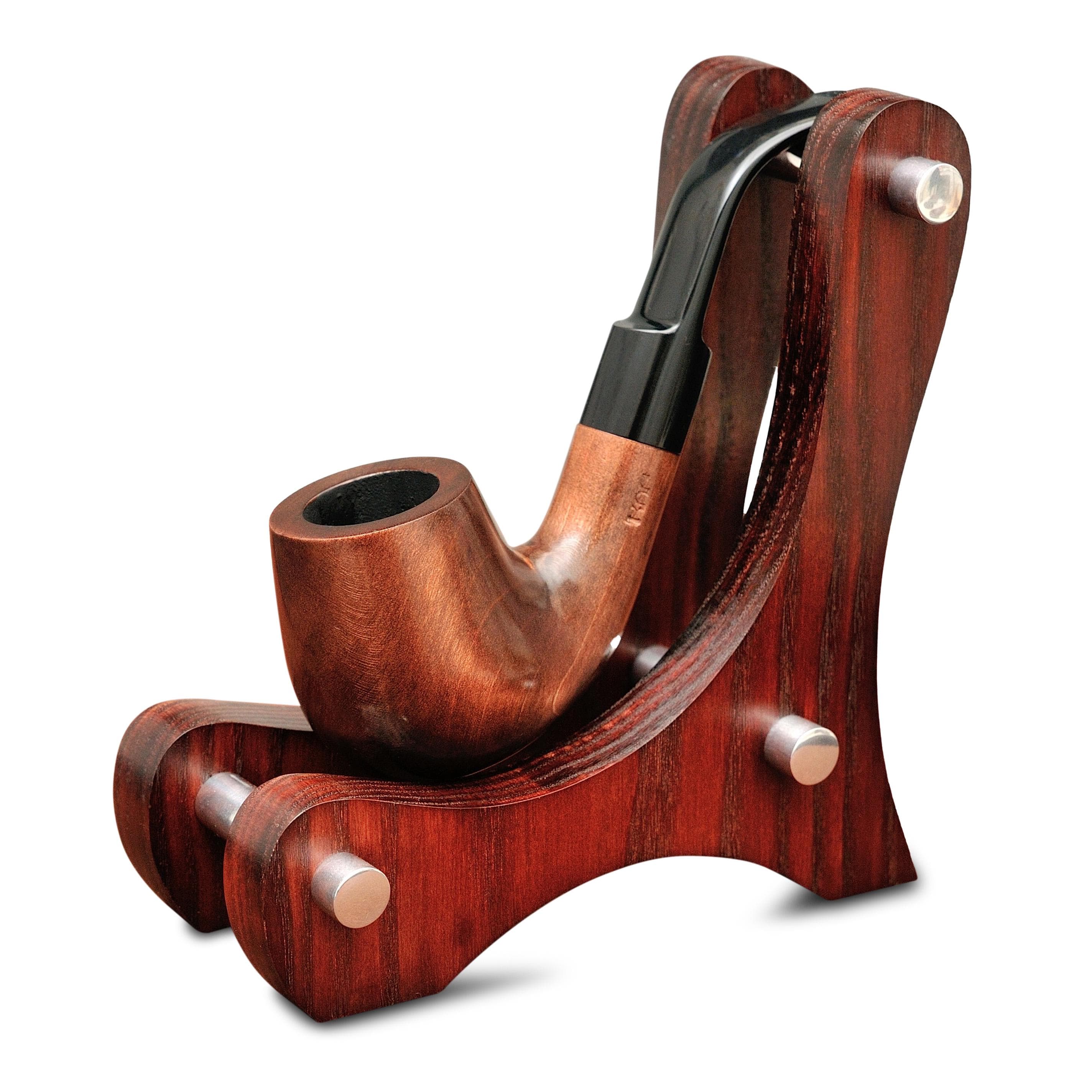 シャーロック・ホームズの木製タバコパイプ - カスタム彫刻入り