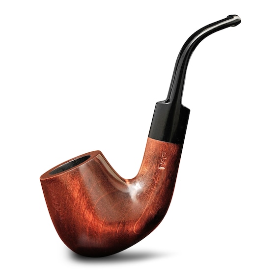シャーロック・ホームズの木製タバコパイプ - カスタム彫刻入り
