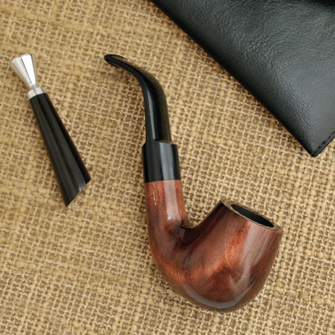 タバコパイプ 曲げ木 手作り シャーロックホームズ風 喫煙パイプ