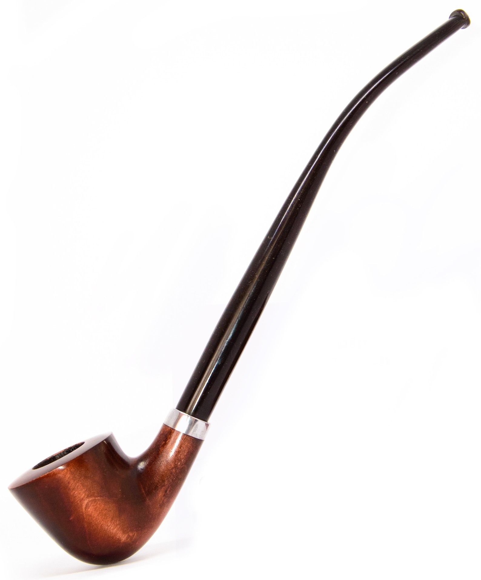 Wooden smoking pipe long stem Churchwarden tobacco pipe from Etsy