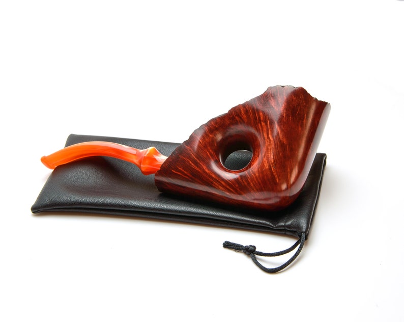 Huge freehand briar pipe Ukrainian handmade smoking pipe Etsy