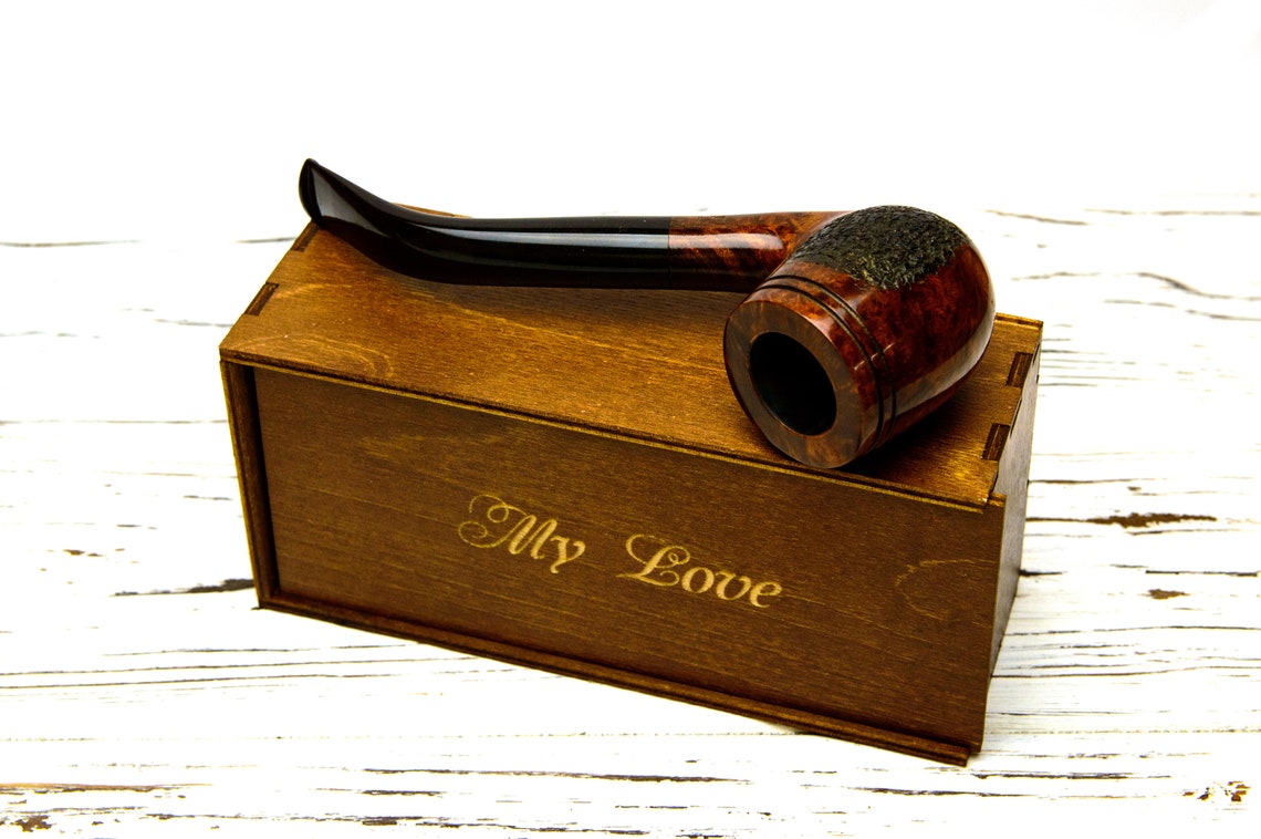 Wooden box for tobacco pipe or something else / Case for Etsy