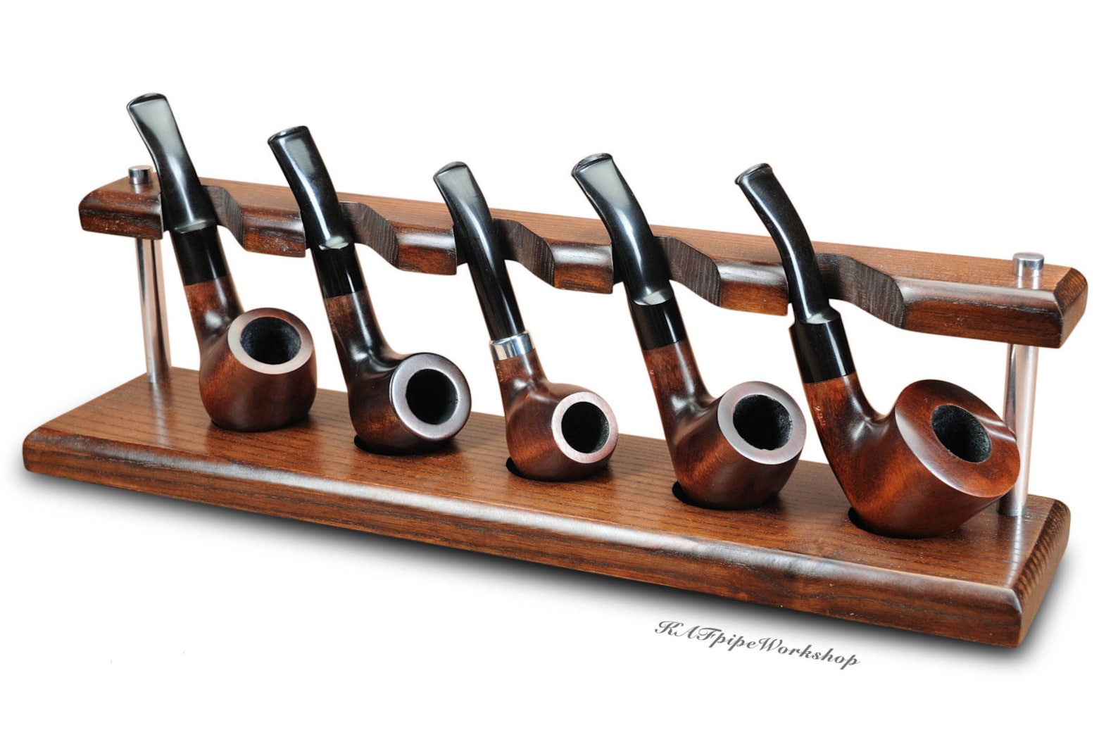 Tobacco pipe rack for 5 smoking pipes wooden handmade from Etsy
