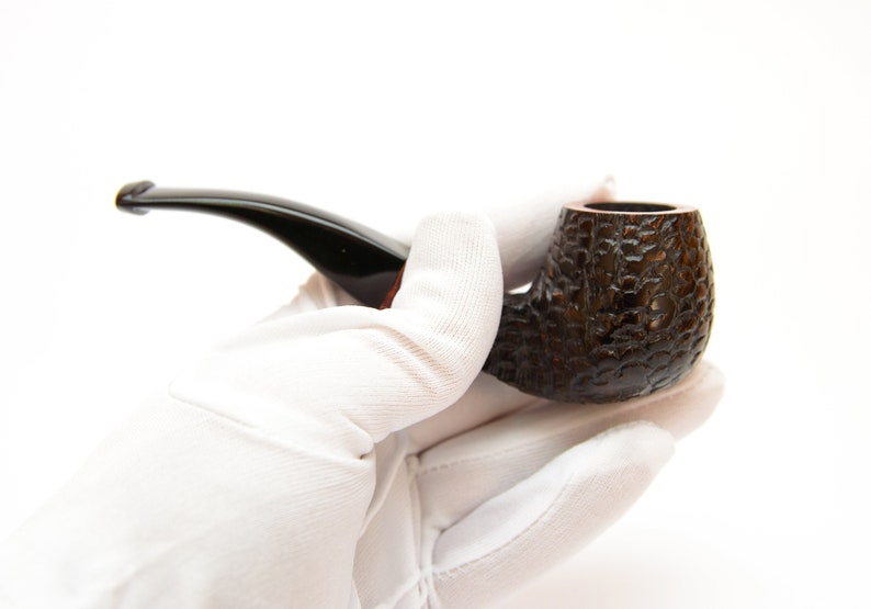 Briar Pipe Bent Volcano Rauchpfeife Schwarze Rustikale | Etsy