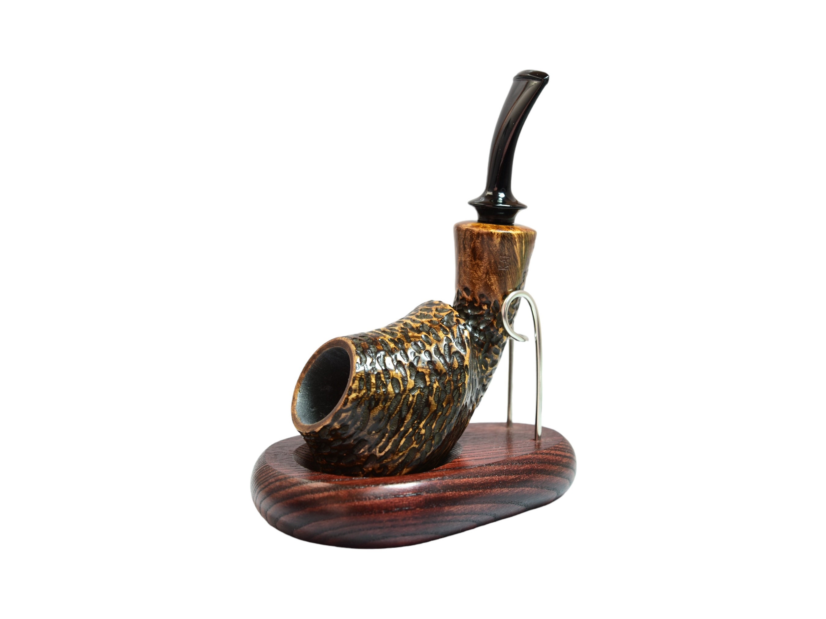 tobacco pipes for sale cheap Freehand Briar Wood Tobacco Smoking Pipe Partially Rusticated Artisan  Handmade by Kafpipe - Gift for Tobacco Lover