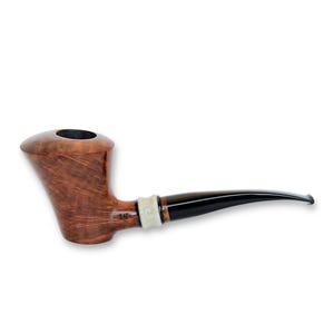 Handmade Briar Wood Tobacco Pipe: Freehand Poker Style, KAFpipe