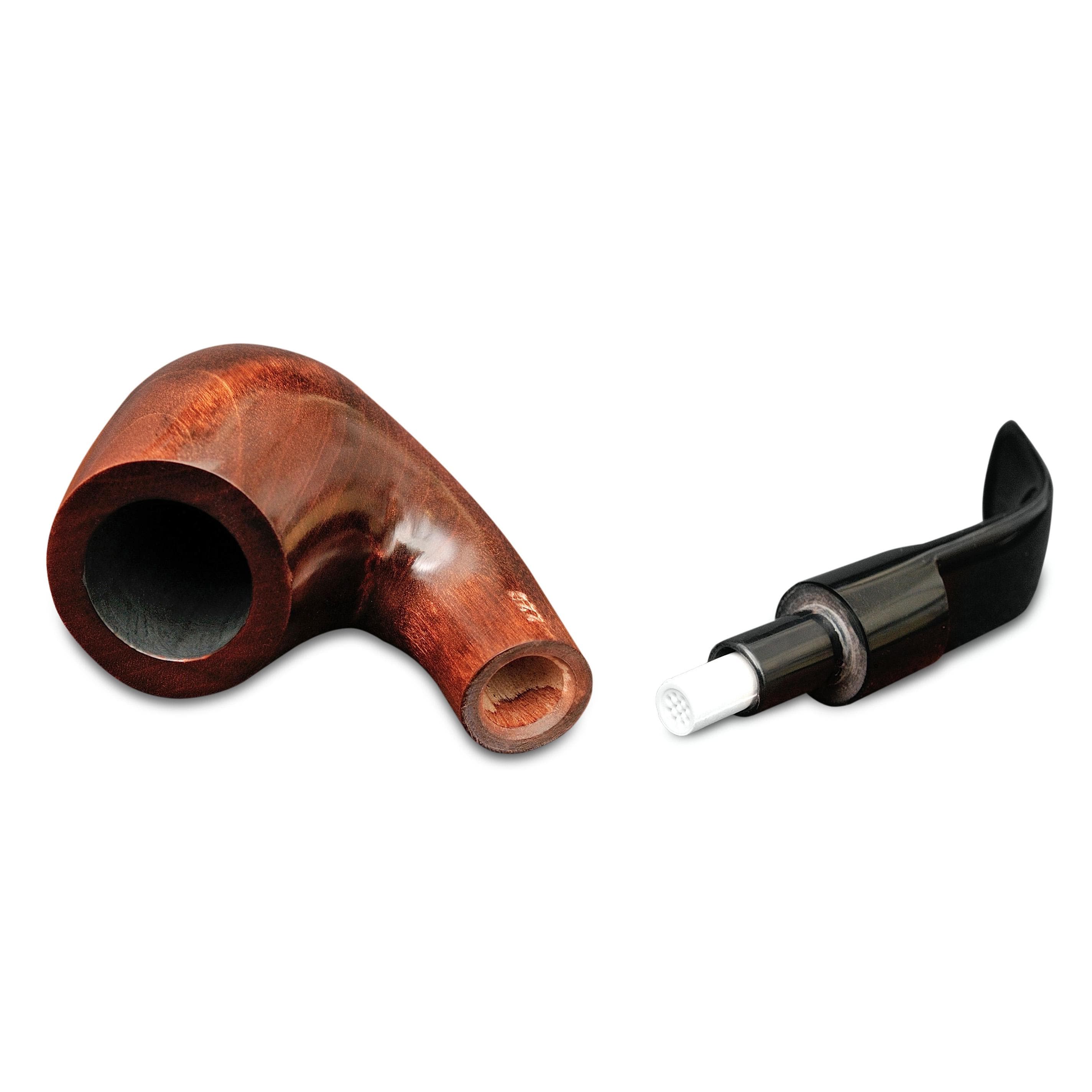 シャーロック・ホームズの木製タバコパイプ - カスタム彫刻入り