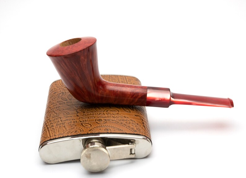 Briar pipe straight Dublin shape Briar tobacco smoking pipe Etsy