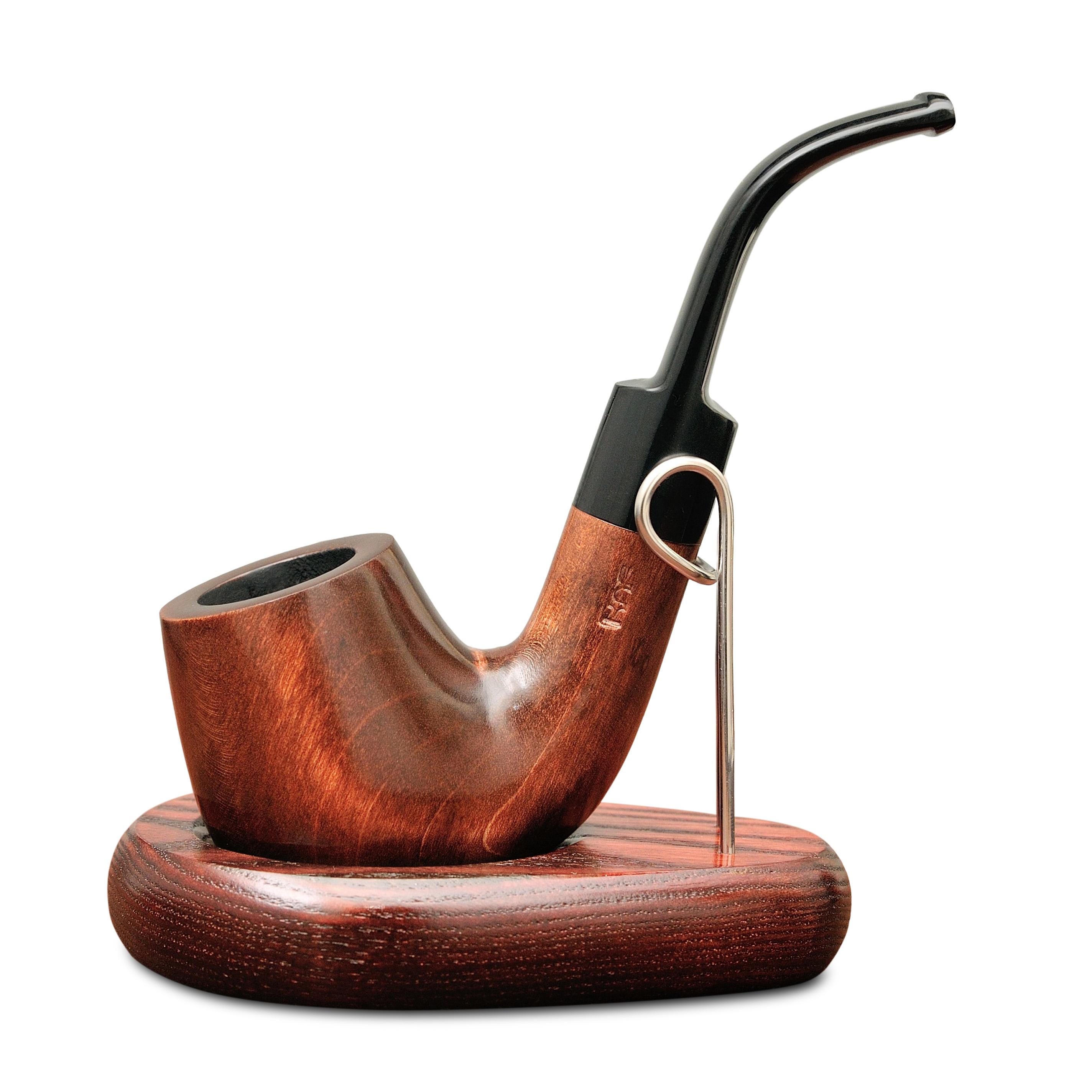 シャーロック・ホームズの木製タバコパイプ - カスタム彫刻入り