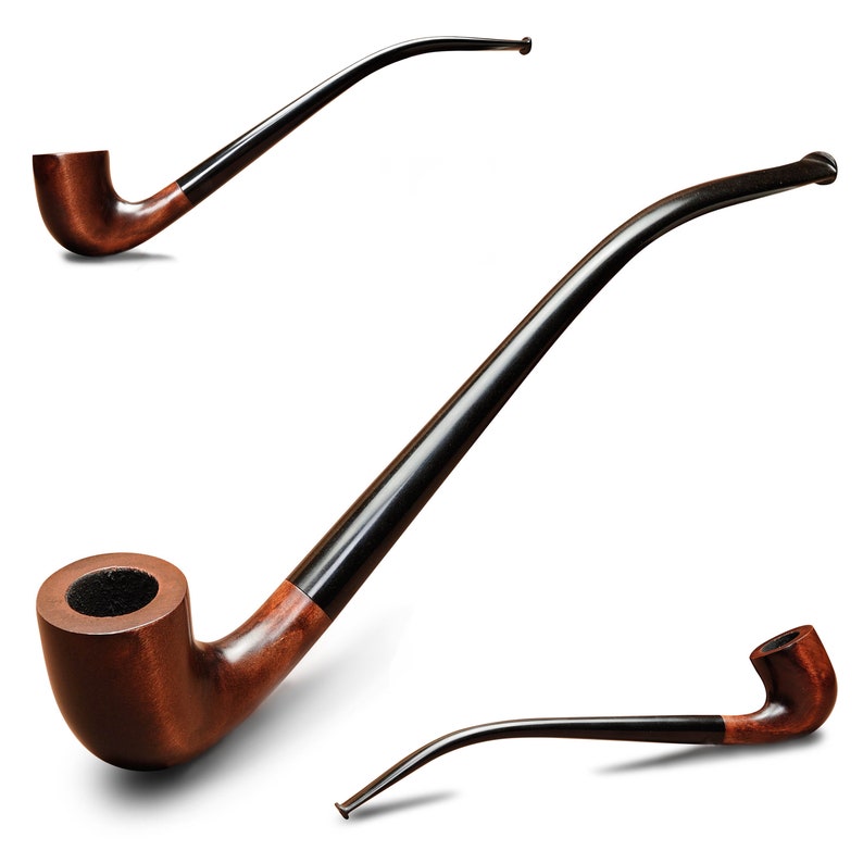 Churchwarden Pfeife 'Tree Of Gondor' Aus Herr Der Ringe – Handgefertigte Holz-Tabakpfeife, 250 Mm, Birnenholz & Acryl