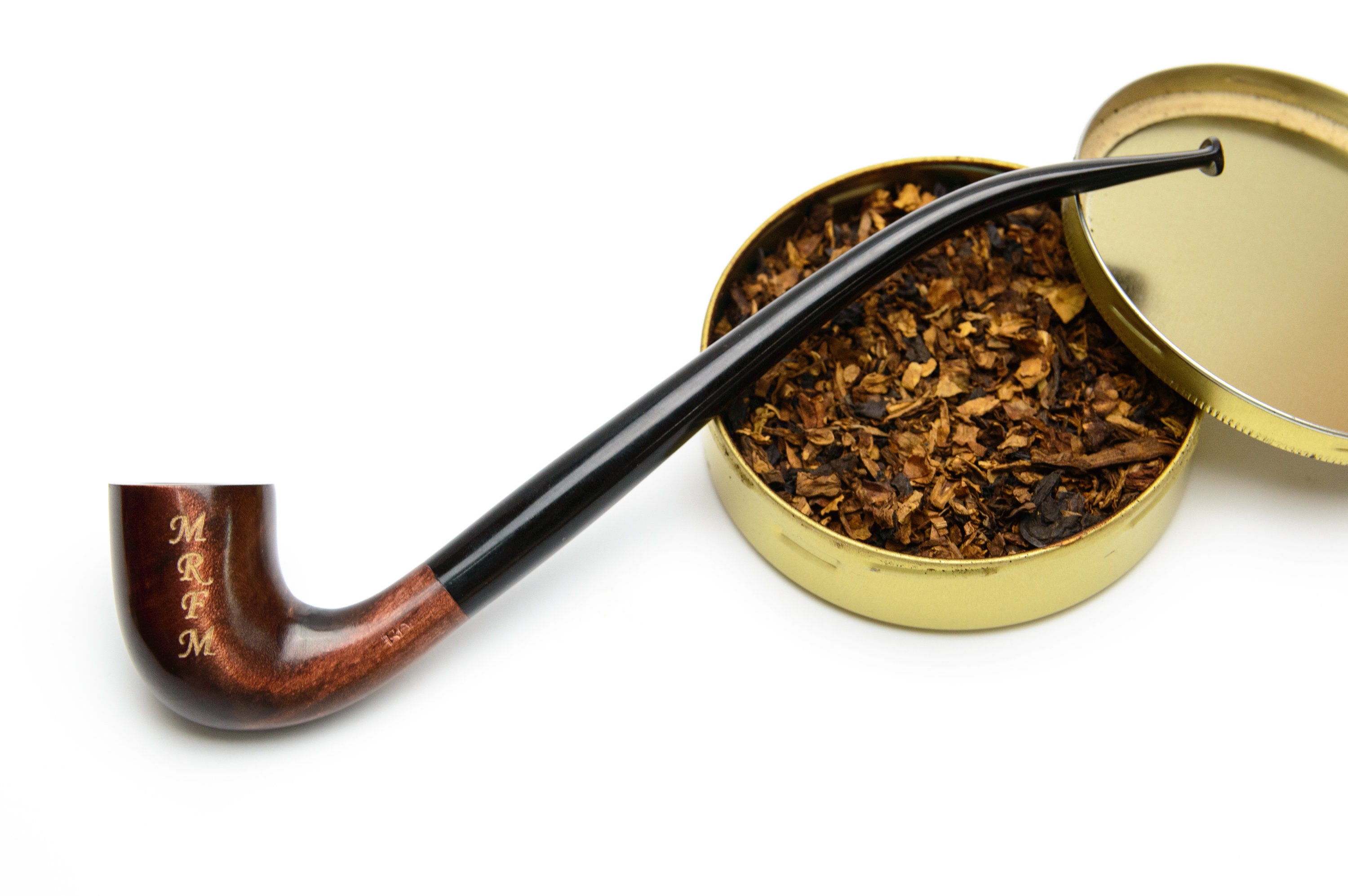 Wooden Tobacco Pipe Long Stem Smoking Pipe Churchwarden Etsy