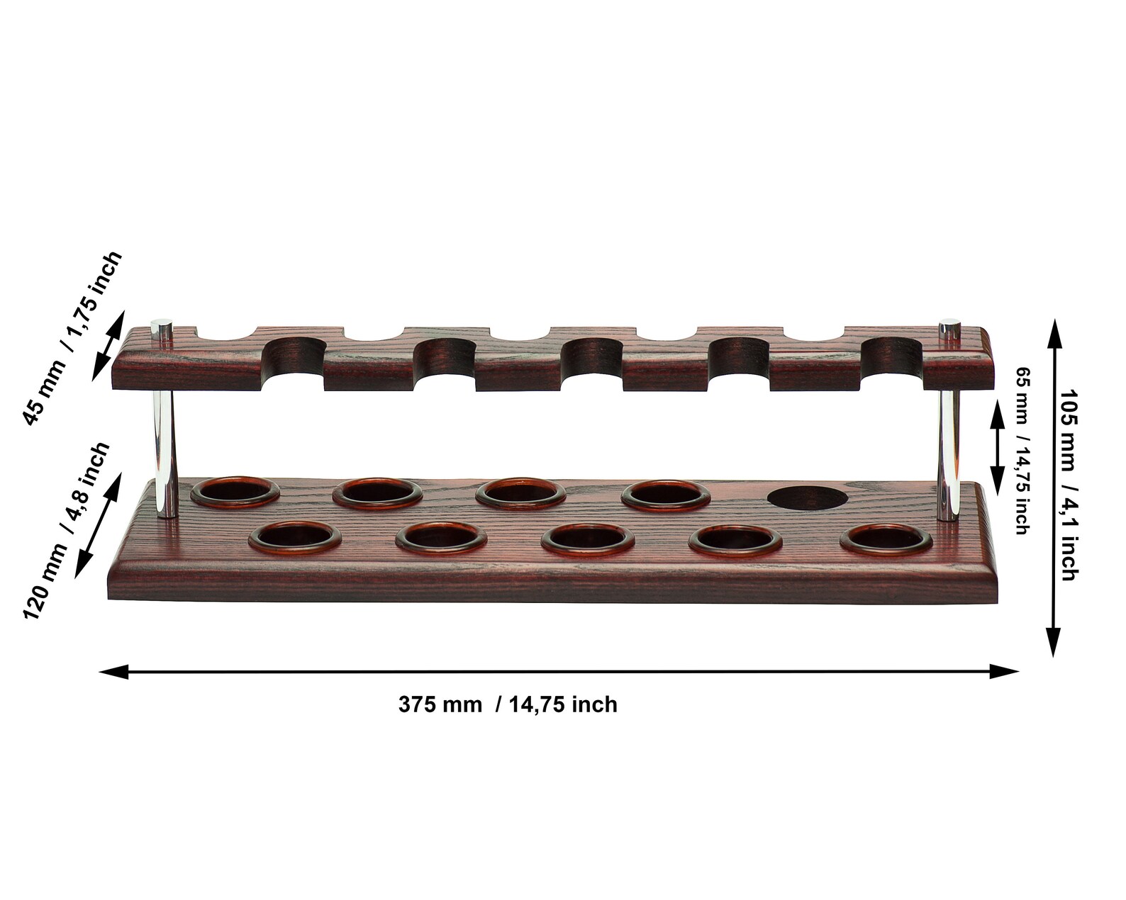 Tobacco Pipe Stand for 10 Smoking Pipes Wooden Smoking Pipe Etsy