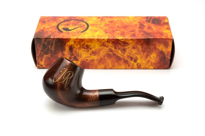 Tobacco Pipe Personalised Custom Engraved Wooden Smoking Etsy