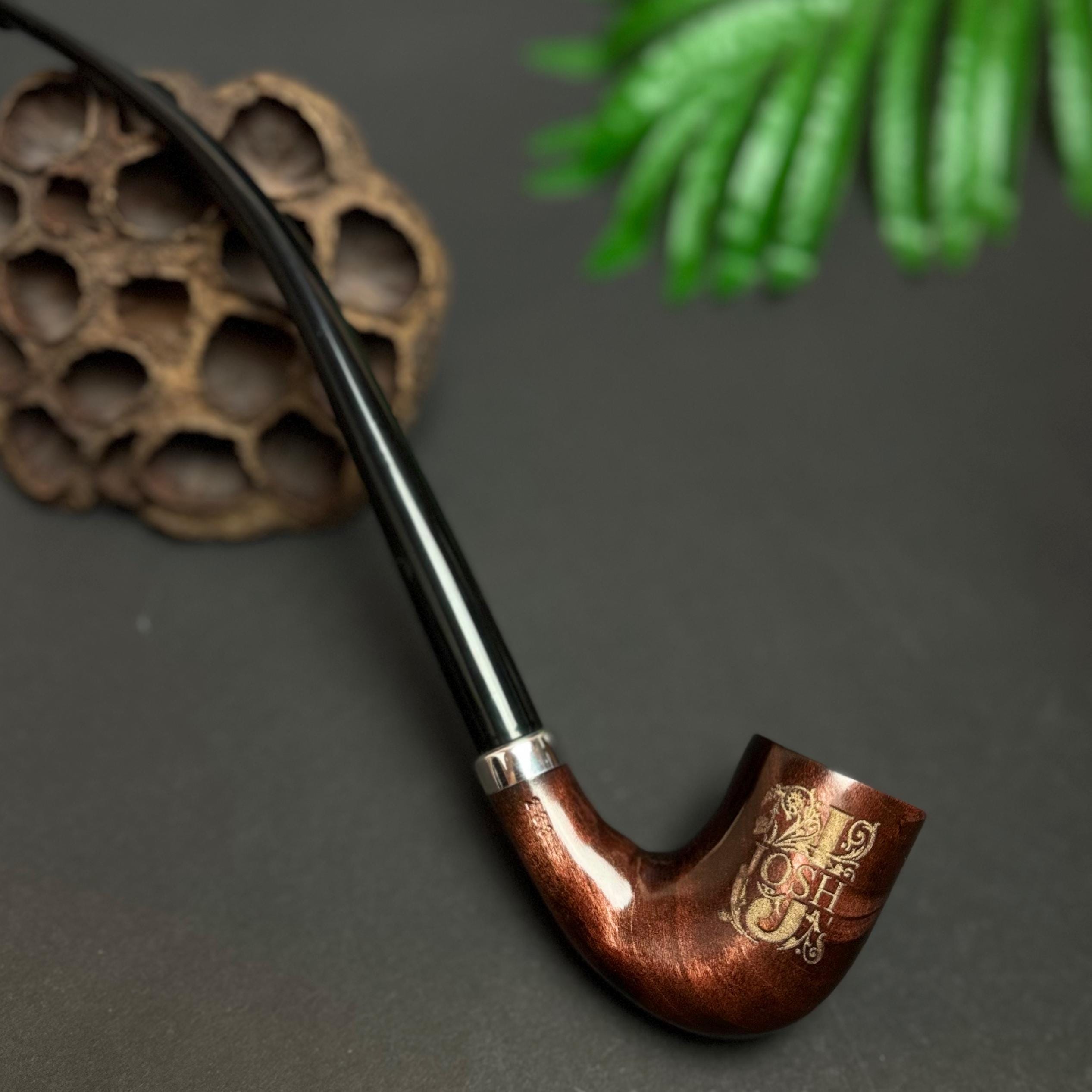 タバコパイプ チャーチワーデンスタイル 木製喫煙パイプ ロングステム 