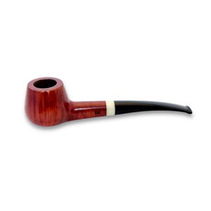 Briar pipe Freehand wooden pipe Unique red briar pipe Rare handmade briar pipe Artisan briar wood pipe