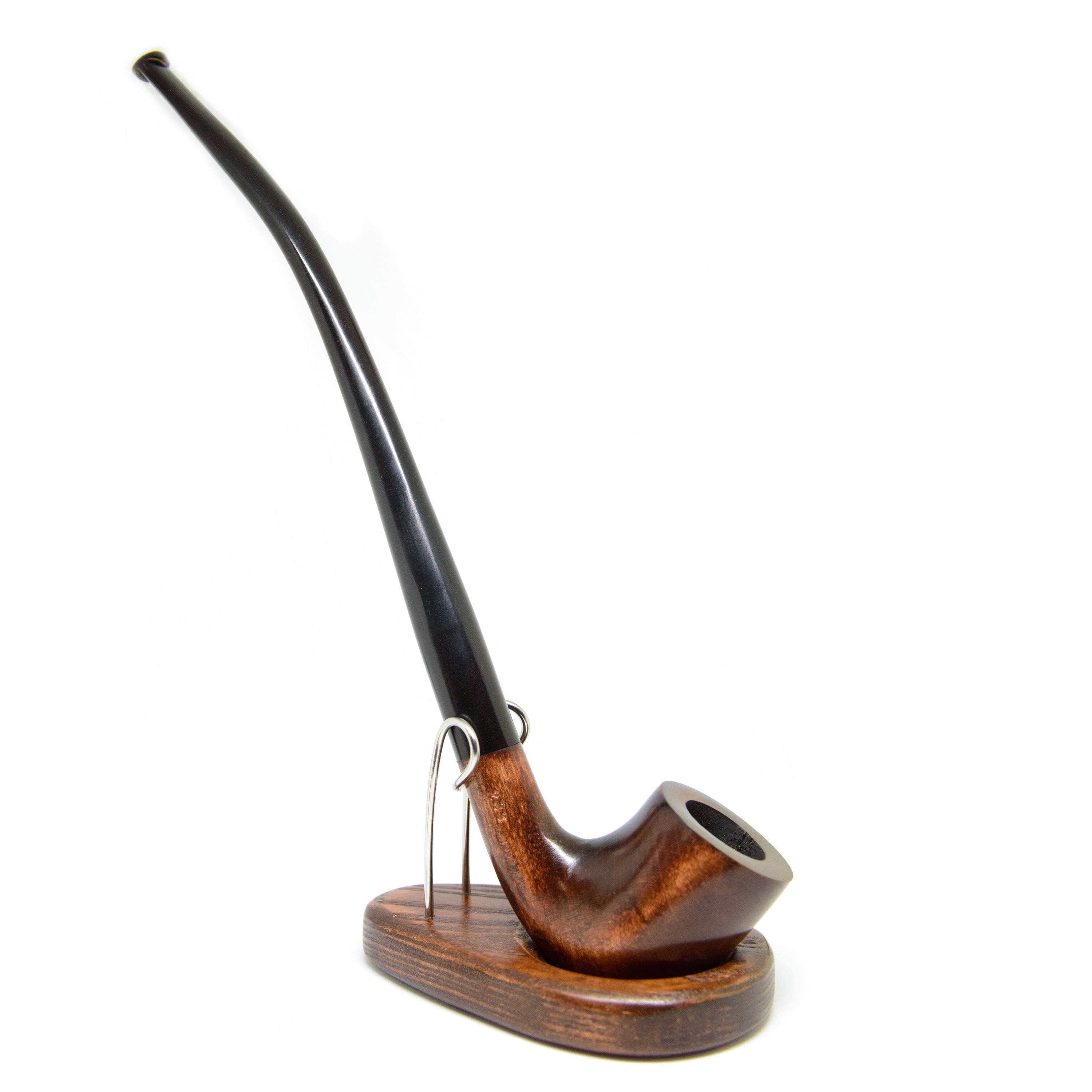 Wooden Tobacco Pipe Long Stem Smoking Pipe Churchwarden Etsy