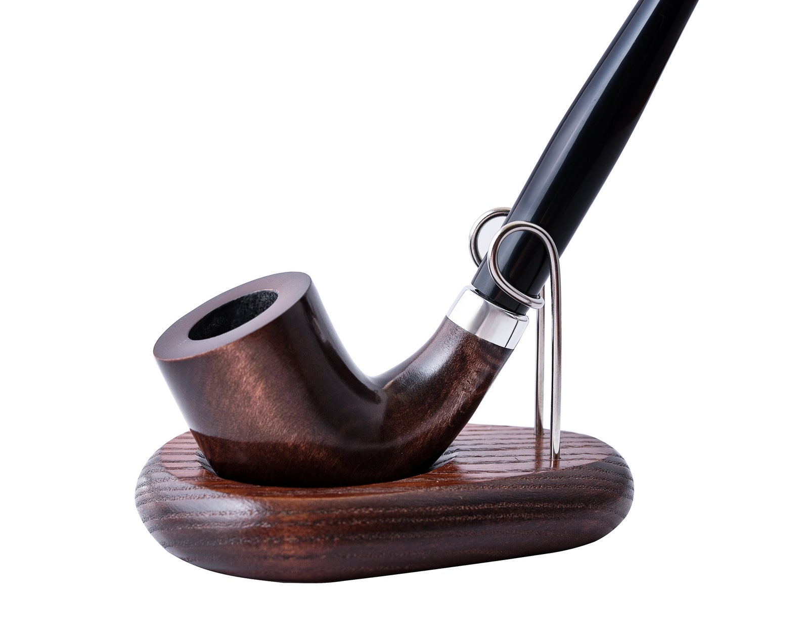 Wooden Smoking Pipe Long Stem Churchwarden Tobacco Pipe Etsy