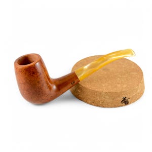 Briar pipe Freehand wooden pipe Artisan pipe Unique rare pipe Handmade wood briar pipe Sherlock Holmes pipe