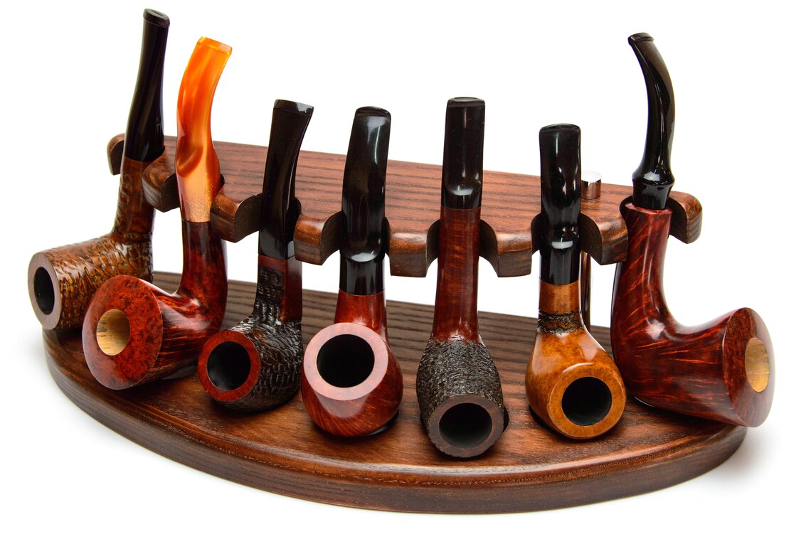Personalised Pipe Stand for 7 Smoking Bowls Tobacco Pipe Etsy