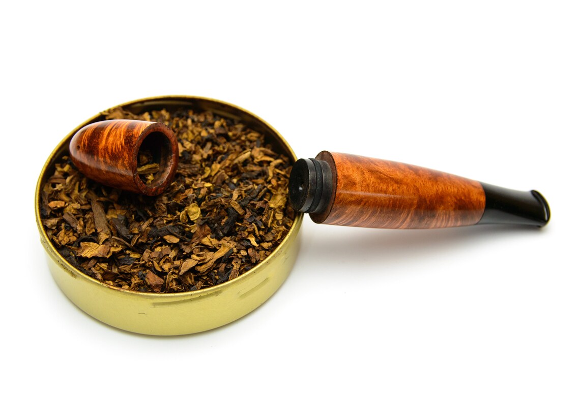 Briar wood cigar pipe 9 mm filter ebonite stem Briar pipe Etsy