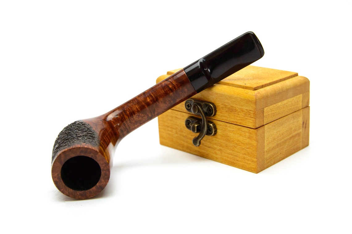 Tobacco pipe Briar wood Classic straight Canadian pipe Etsy