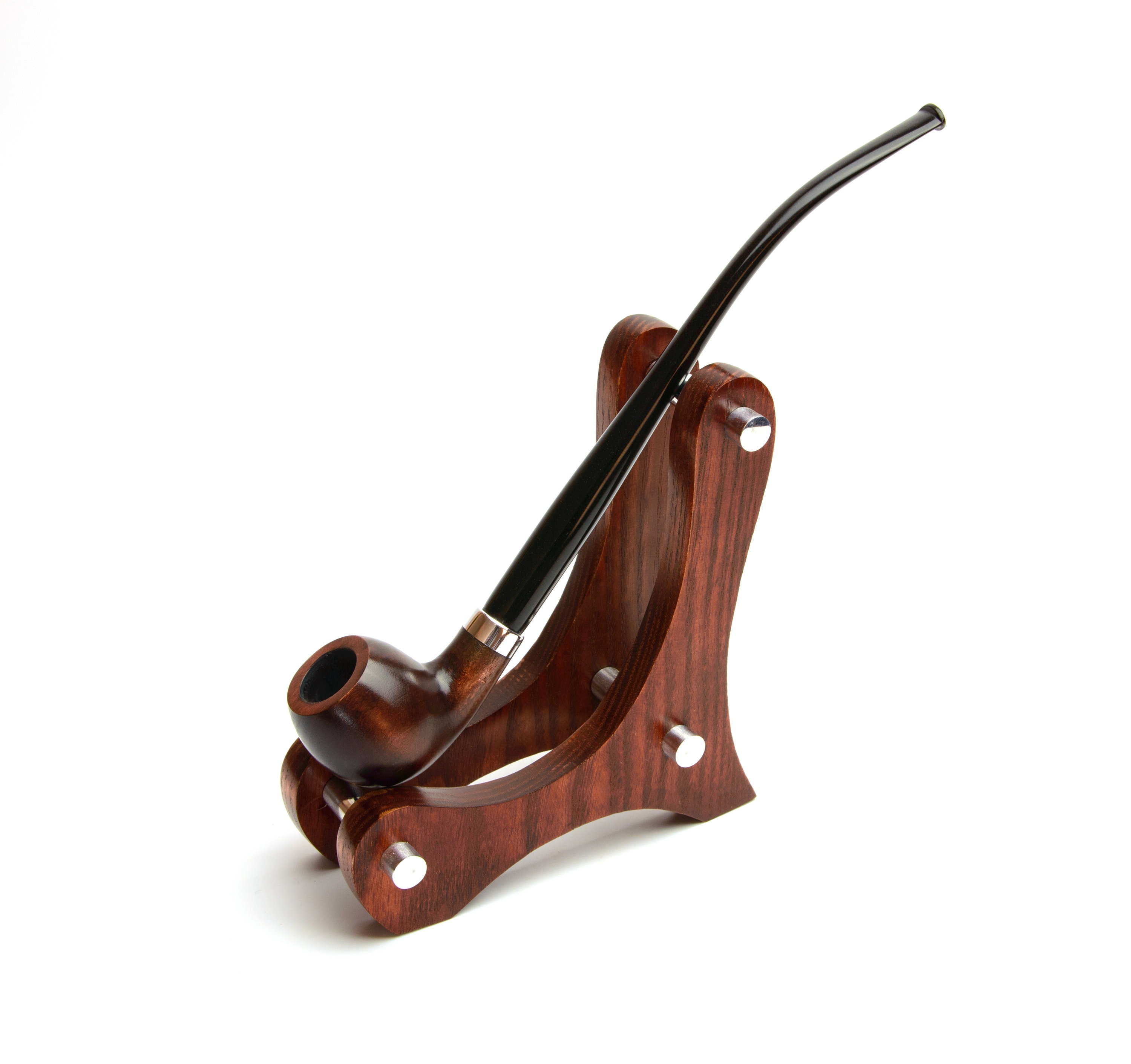 Pear wood churchwarden pipe Long stem tobacco smoking pipe Etsy