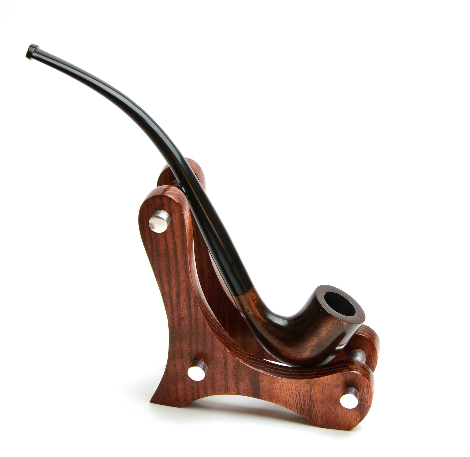 Wooden Tobacco Pipe Long Stem Smoking Pipe Churchwarden Etsy