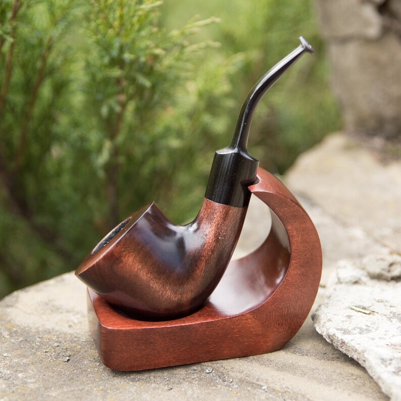 Tobacco Pipe Bent Dublin for smoking Sherlock Holmes style Etsy
