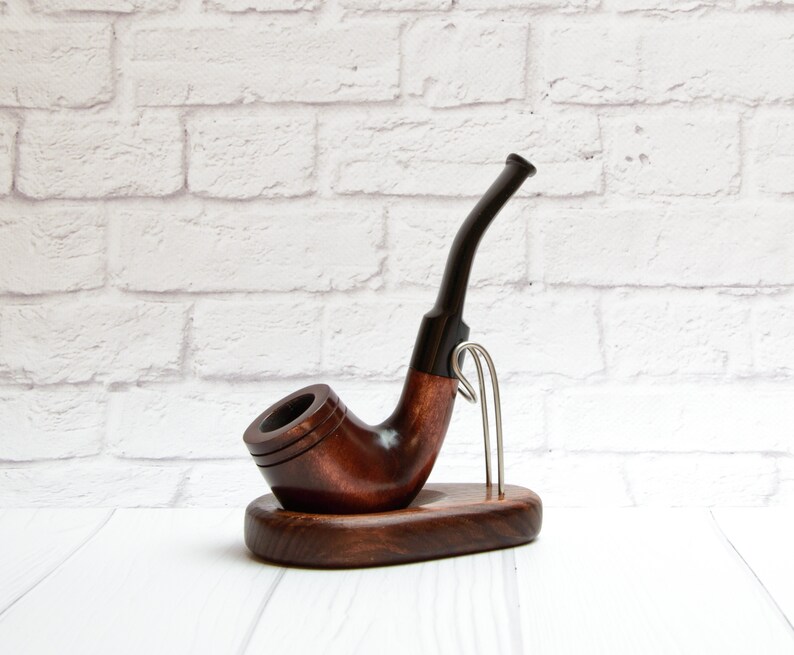 Smoking pipe Sherlock Holmes style KAF232 Handmade from Pear Etsy