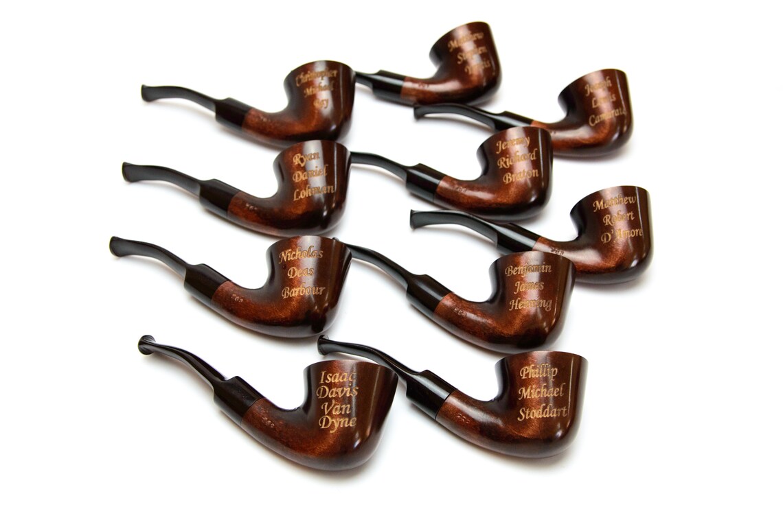 Personalized Best Man Smoking pipe Groomsmen gift Tobacco Etsy