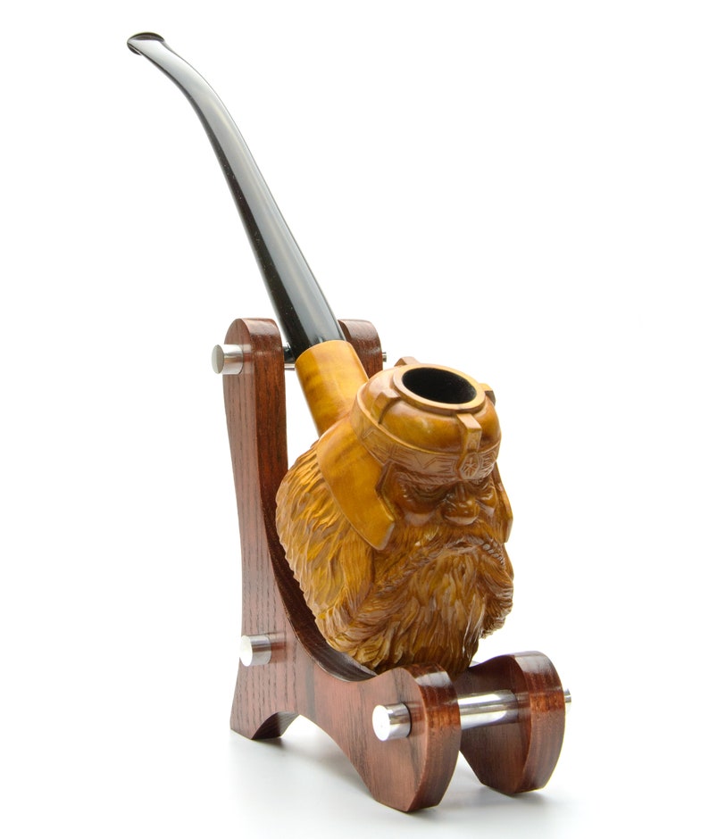 Dwarf Gimli pipe Hand carved wooden tobacco smoking pipe Etsy