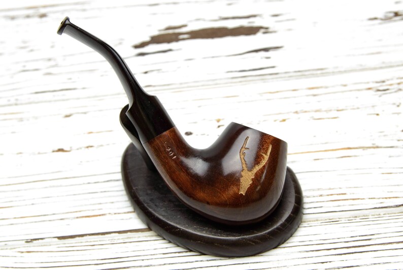 Tobacco Pipe Personalised Custom Engraved Wooden Smoking Etsy
