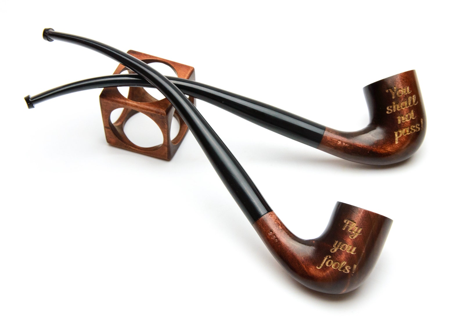 Long Wooden Tobacco Smoking Pipe Churchwarden Style Custom Etsy