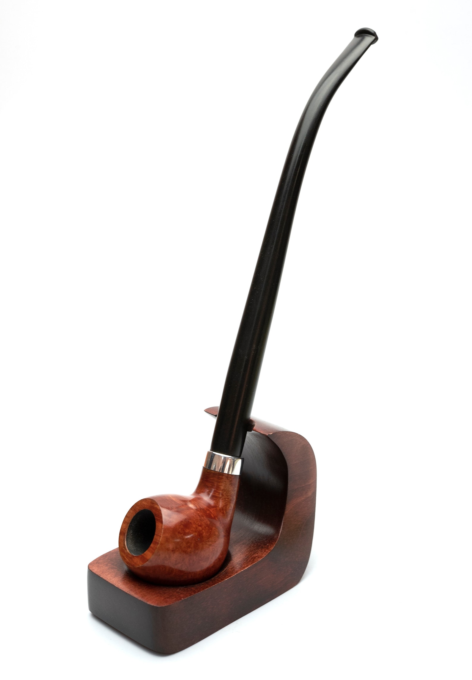 Long stem briar pipe tobacco smoking Churchwarden pipe Etsy