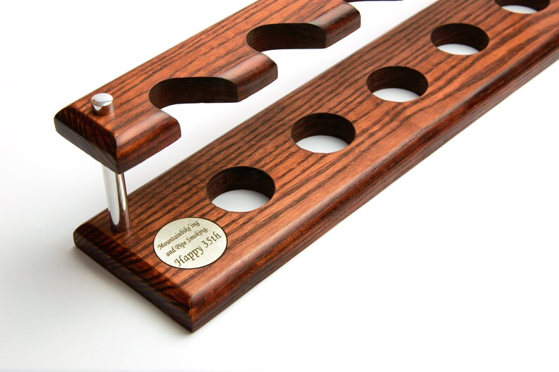 Tobacco pipe rack for 5 smoking pipes wooden handmade from Etsy